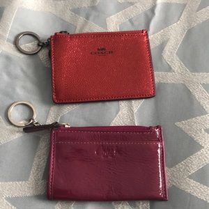 Coach keychain credit card holder